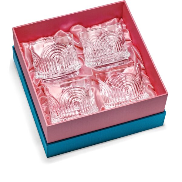 matrie Retro Lowball Glasses – Set of 4 Vintage-Inspired 9 oz Tumblers - Image 5