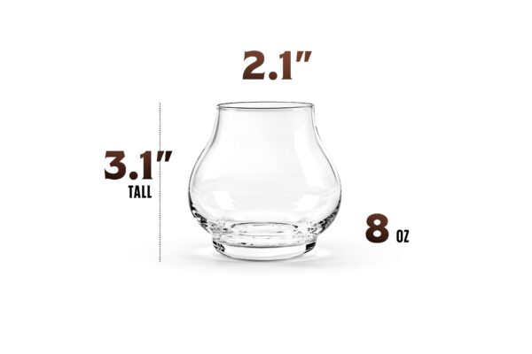 matrie Stemless Brandy & Cognac Tasting Glasses – Set of 4 Elegant Snifters - Image 3