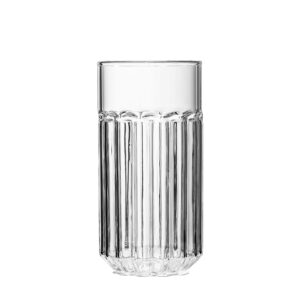 matrie Tall Highball Glasses – Set of 4 Modern Cocktail Tumblers (14 oz)