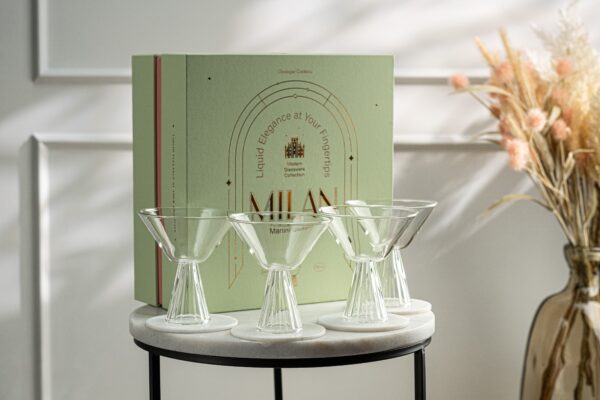 matrie Modern Martini Glasses – Set of 4 Elegant Cocktail Glasses (7 oz) - Image 5