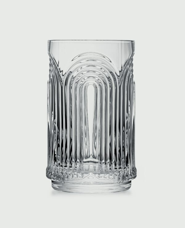 matrie Retro Highball Glasses – Set of 4 Vintage-Inspired 14 oz Tumblers