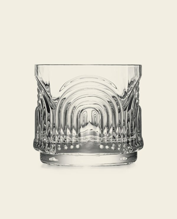 matrie Retro Lowball Glasses – Set of 4 Vintage-Inspired 9 oz Tumblers