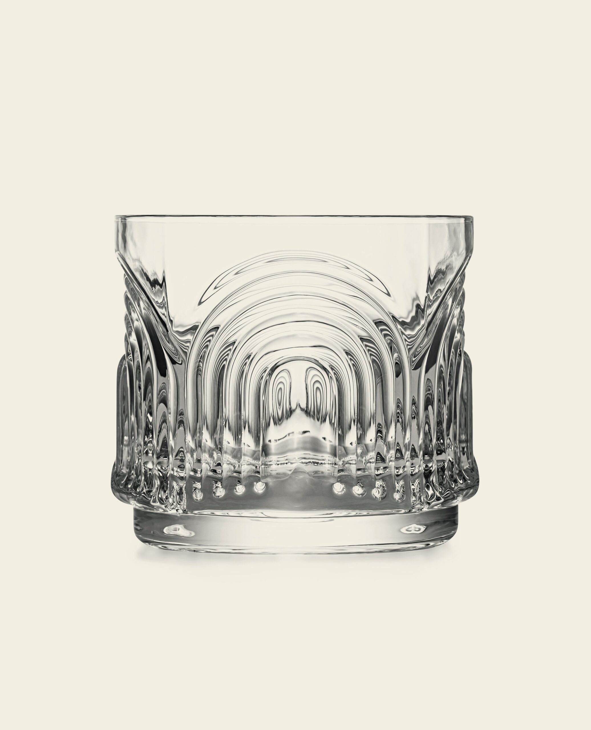 matrie Retro Lowball Glasses – Set of 4 Vintage-Inspired 9 oz Tumblers