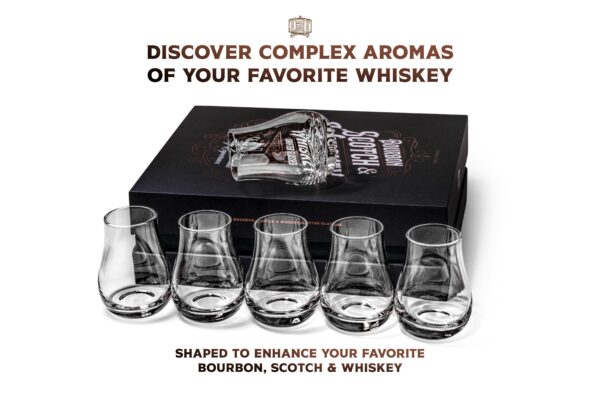 matrie Stemless Whiskey & Bourbon Tasting Glasses – Set of 4 Elegant Snifters - Image 6