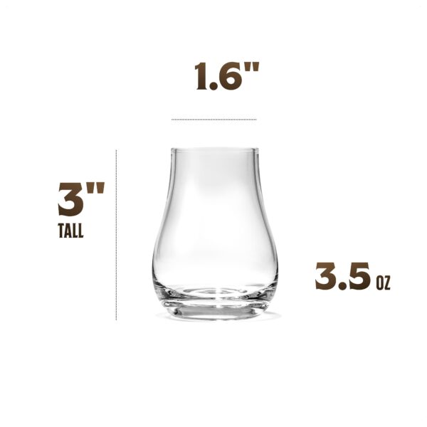 matrie Stemless Whiskey & Bourbon Tasting Glasses – Set of 4 Elegant Snifters - Image 5