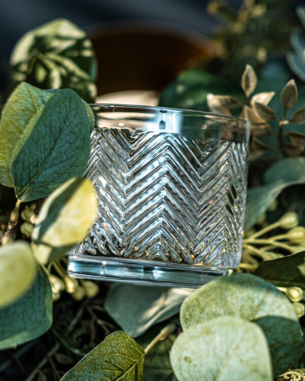 matrie Vintage Lowball Glasses – Set of 4 Retro Cocktail Tumblers (11 oz) - Image 2