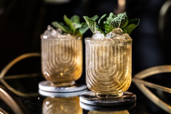 matrie Gatsby Lowball Glasses – Set of 4 Vintage-Inspired 13 oz Tumblers - Image 4