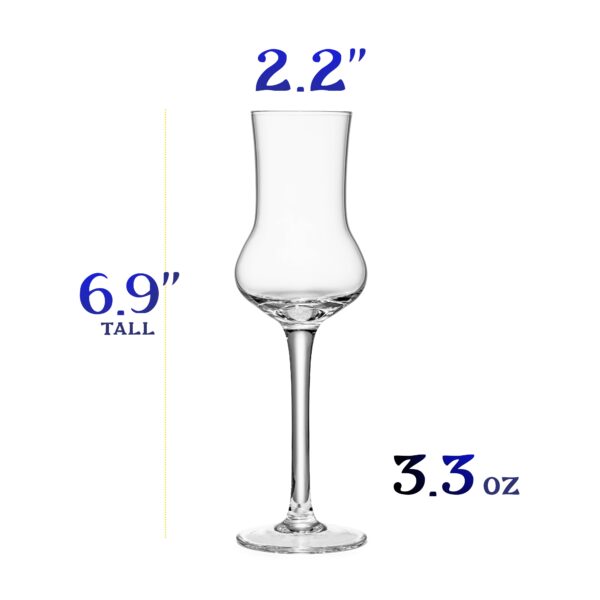 matrie Limoncello Shot Glasses – Set of 4 Elegant Mini Liqueur Glasses - Image 4